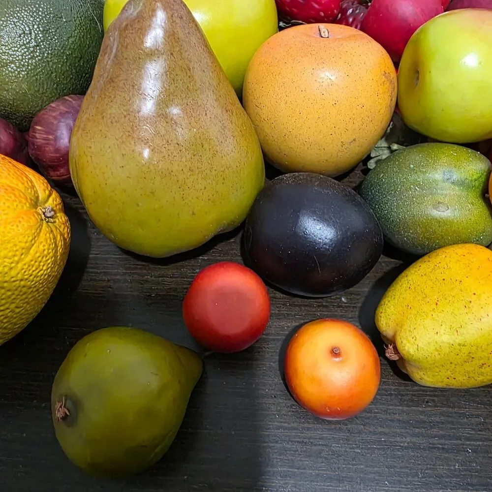 Faux Fruits Collection Realistic Background Display Artificial  Approx 50 pcs